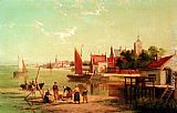 Holland Canvas Paintings - On The River Amstel, Amsterdam, Holland